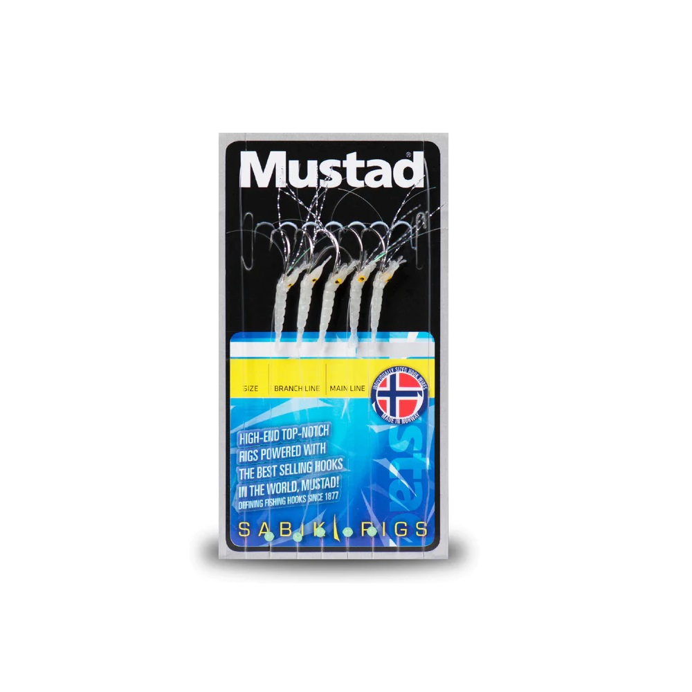Mustad | Sabiki Rigs Mini Shrimp Green Glow