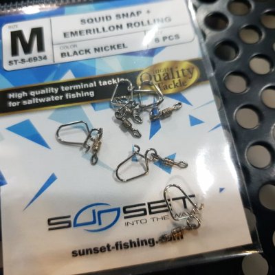 Sunset EGI Snap Swivel Black